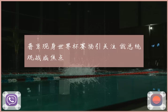 普京现身世界杯赛场引关注 俄总统观战成焦点