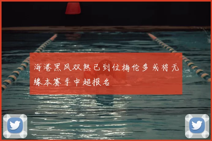 海港黑风双煞已到位梅伦多或将无缘本赛季中超报名