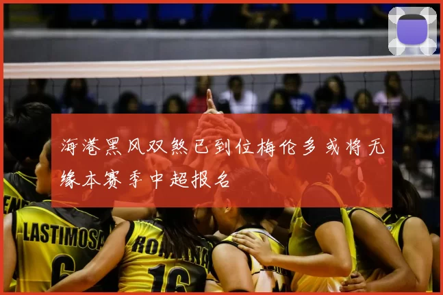 海港黑风双煞已到位梅伦多或将无缘本赛季中超报名