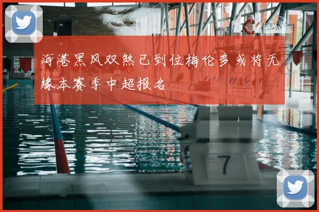 海港黑风双煞已到位梅伦多或将无缘本赛季中超报名