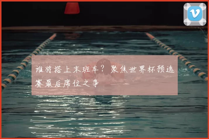 谁将搭上末班车？聚焦世界杯预选赛最后席位之争