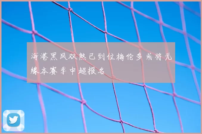 海港黑风双煞已到位梅伦多或将无缘本赛季中超报名