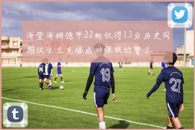海登海姆德甲22轮仅得13分历史同期仅法兰克福成功保级的警示